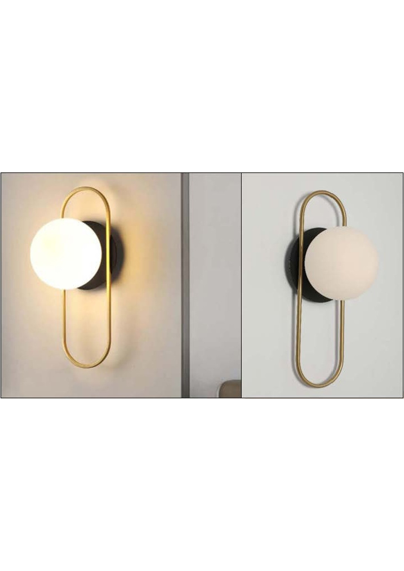 Beyond Lights - Brass Globe Sconce- GL